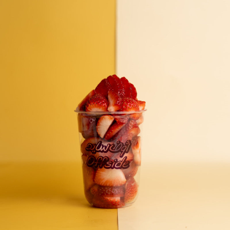 قطع الفراولة